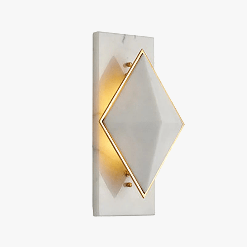 Applique murale en marbre style célèbre LED - Losange modernisé | Marco Lucetti