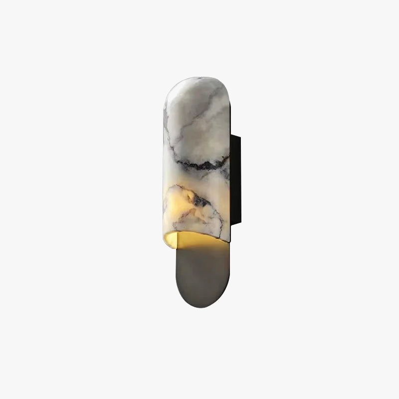 Applique murale en marbre style chinois avec design LED innovant