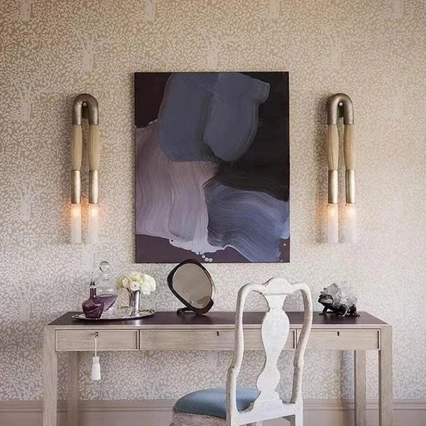 Applique murale en métal et tissu acrylique design moderne | Marco Lucetti