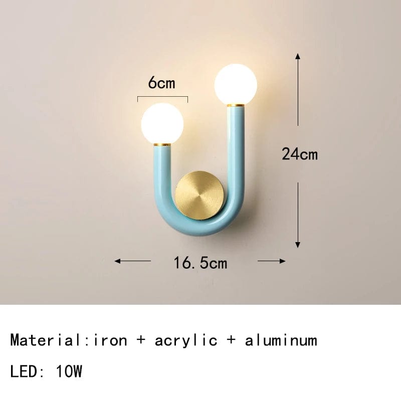 Applique murale en métal style nordique Livraison directe | Marco Lucetti