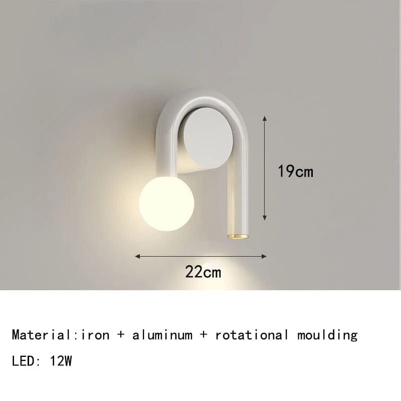 Applique murale en métal style nordique Livraison directe | Marco Lucetti