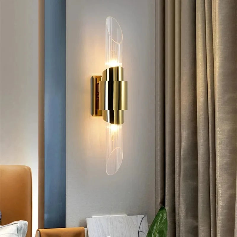 Applique murale en or chromé de style contemporain | Marco Lucetti