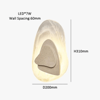 Applique murale en pierre de verre scandinave créative. | Marco Lucetti