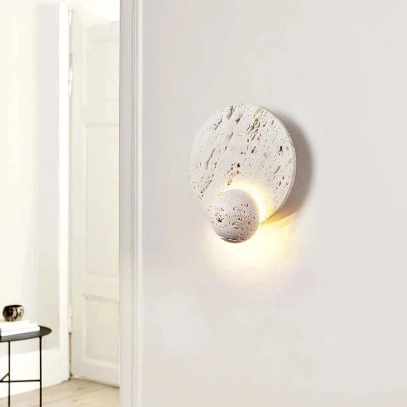 Applique murale en pierre naturelle LED pour une décoration moderne et élégante | Marco Lucetti