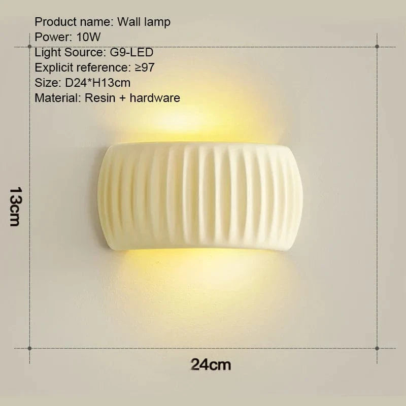 Applique murale en résine design | Marco Lucetti Beige / Blanc chaud (2700-3500K)