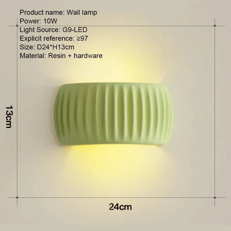 Applique murale en résine design | Marco Lucetti Vert / Blanc chaud (2700-3500K)