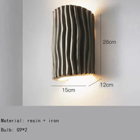 Applique murale en résine pour décoration artistique  HYGGE DESIGN. | Marco Lucetti Gris / Blanc chaud (2700-3500K)