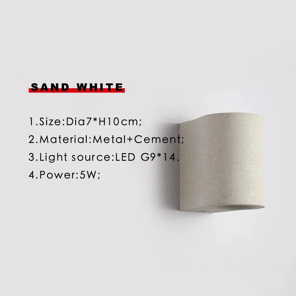 Applique murale en Terrazzo créatif | Marco Lucetti Sable blanc / Blanc chaud