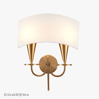 Applique murale en tissu style américain en cuivre - Inspirée par la simplicité chinoise | Marco Lucetti