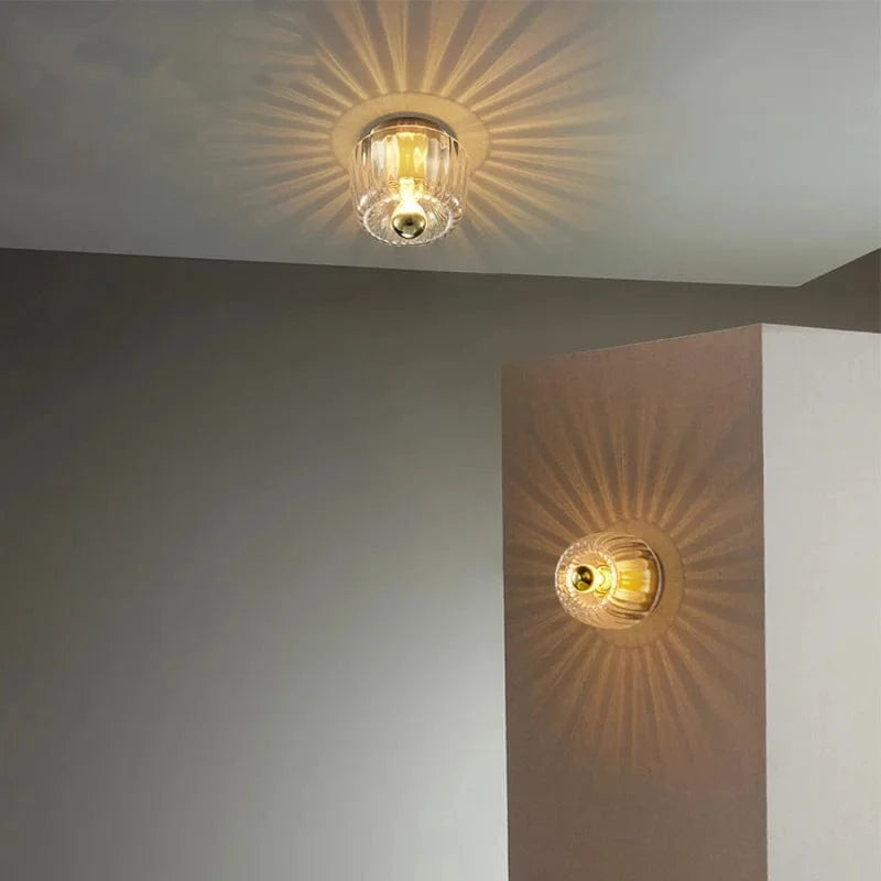 Applique murale en verre Bauhaus : effet murale signature | Marco Lucetti