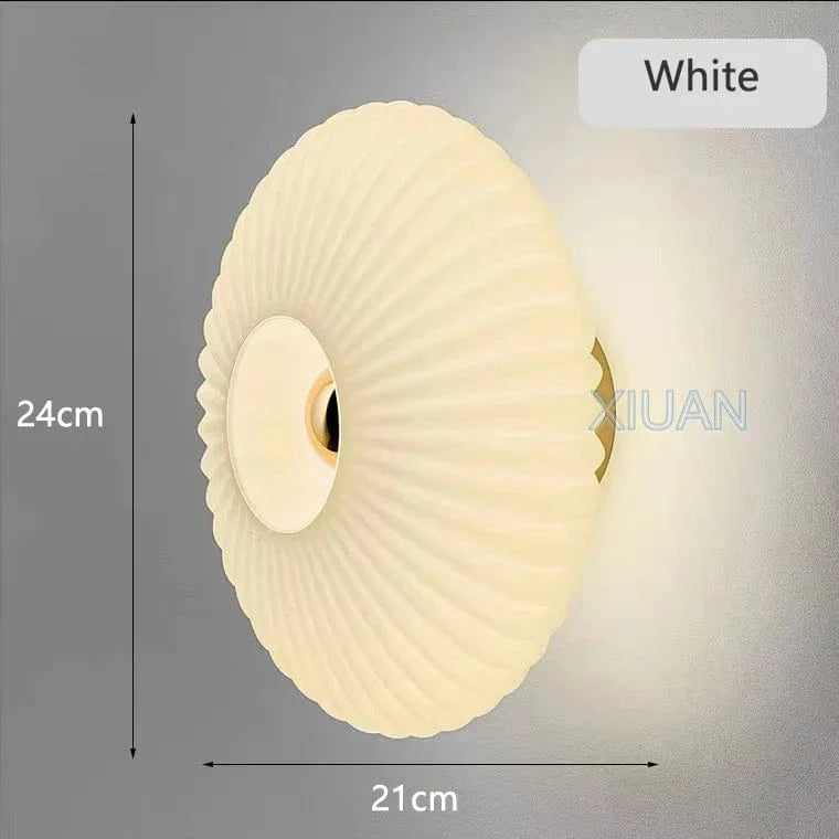 Applique murale en verre contemporain | Marco Lucetti Blanc givré