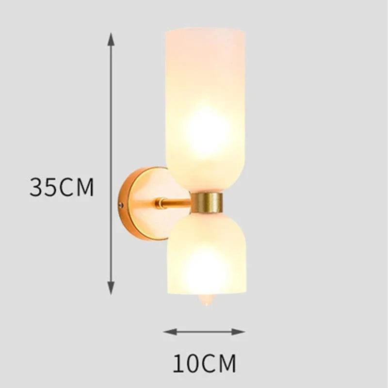 Applique murale en verre contemporaine | Marco Lucetti C Or 10x35cm / Blanc chaud (2700-3500K)