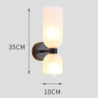 Applique murale en verre contemporaine | Marco Lucetti D Noir 10x35cm / Blanc chaud (2700-3500K)