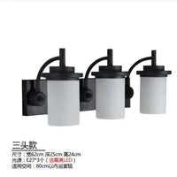 Applique murale en verre dépoli moderne - Style américain chinois | Marco Lucetti 3 têtes baissées