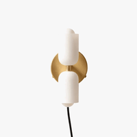 Applique murale en verre Double tête Facilement Installeable | Marco Lucetti