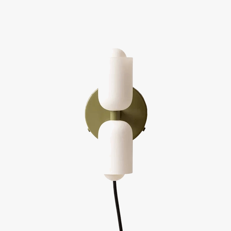 Applique murale en verre Double tête Facilement Installeable | Marco Lucetti