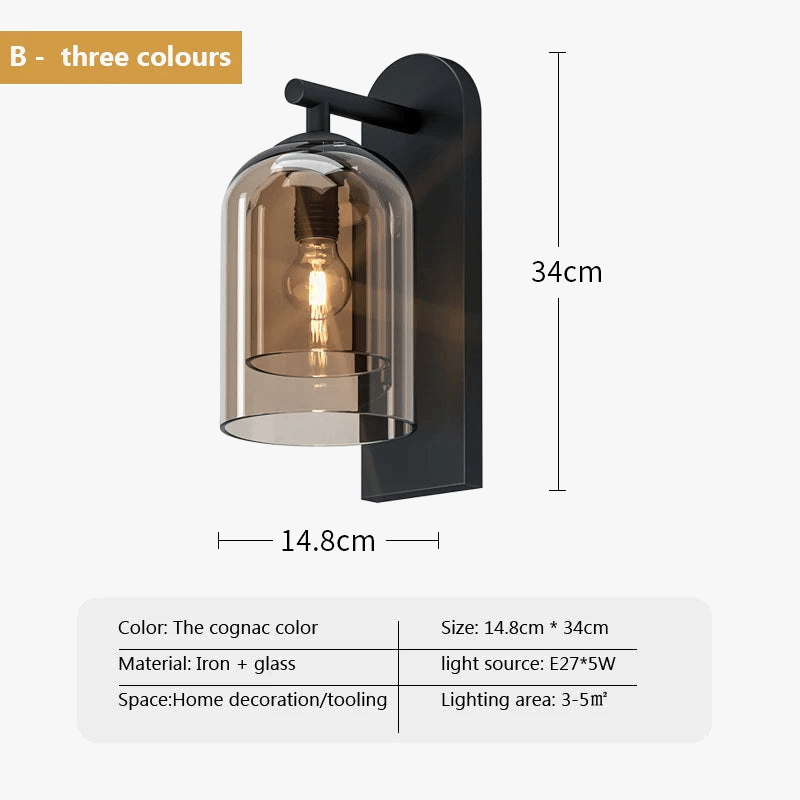 Applique murale en verre Double Texture Ins Girl Collection | Marco Lucetti