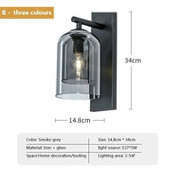 Applique murale en verre Double Texture Ins Girl Collection | Marco Lucetti B10 / CHINE / Blanc chaud (2700-3500K)