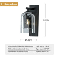 Applique murale en verre Double Texture Ins Girl Collection | Marco Lucetti B9 / CHINE / Blanc chaud (2700-3500K)