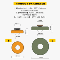 Applique murale en verre italien aux couleurs vives | Marco Lucetti