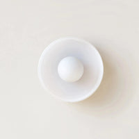 Applique murale en verre italien aux couleurs vives | Marco Lucetti Blanc / Petit diamètre 25cm / Lumière blanche 6000k