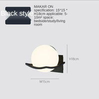 Applique murale en verre laiteux doré | Marco Lucetti Noir / Sans ampoule