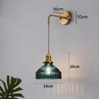 Applique murale en verre vintage moderne | Marco Lucetti Bleu-C / Sans ampoule