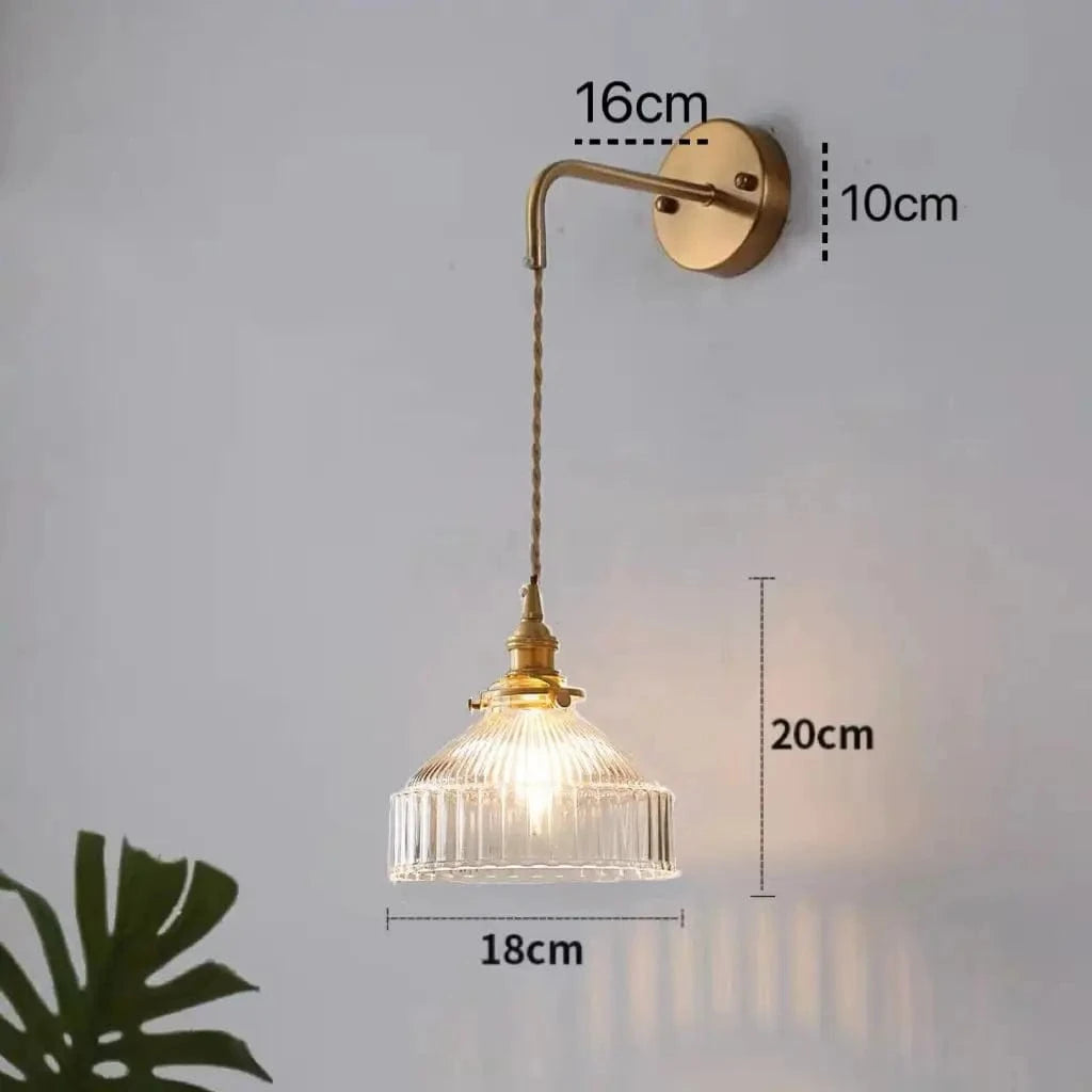 Applique murale en verre vintage moderne | Marco Lucetti Clair-C / Sans ampoule