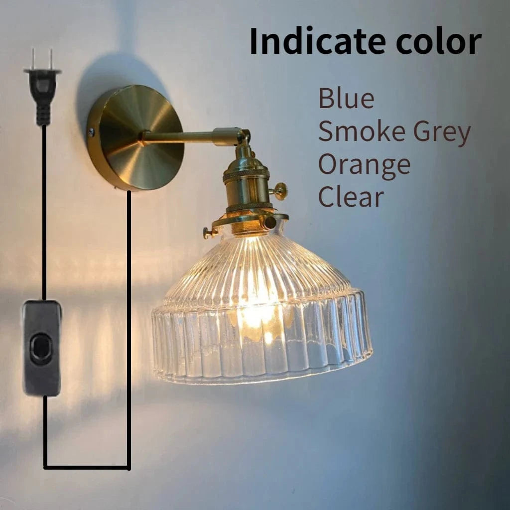 Applique murale en verre vintage moderne | Marco Lucetti Fiche version-A / Sans ampoule