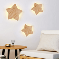 Applique murale enfant en bois forme étoile StarKids. | Marco Lucetti