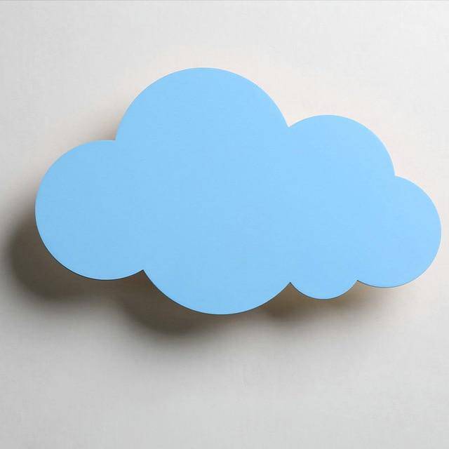 Applique murale enfant Nuage LED Rainbow | Marco Lucetti Bleu ciel / Froide