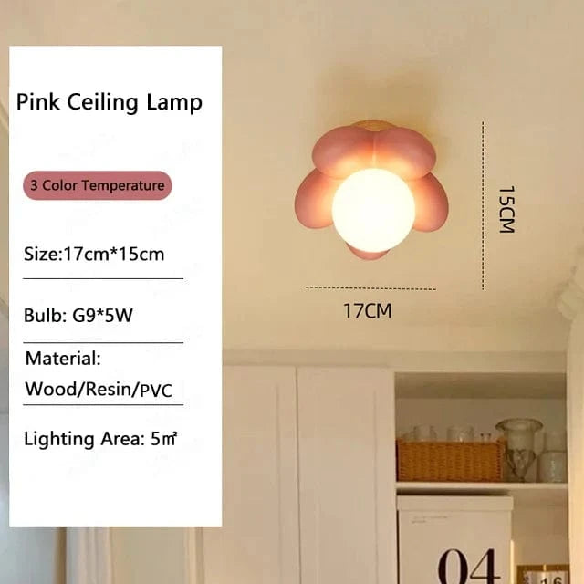 Applique murale Enfleurage Blanche Rose | Marco Lucetti Plafonnier Rose