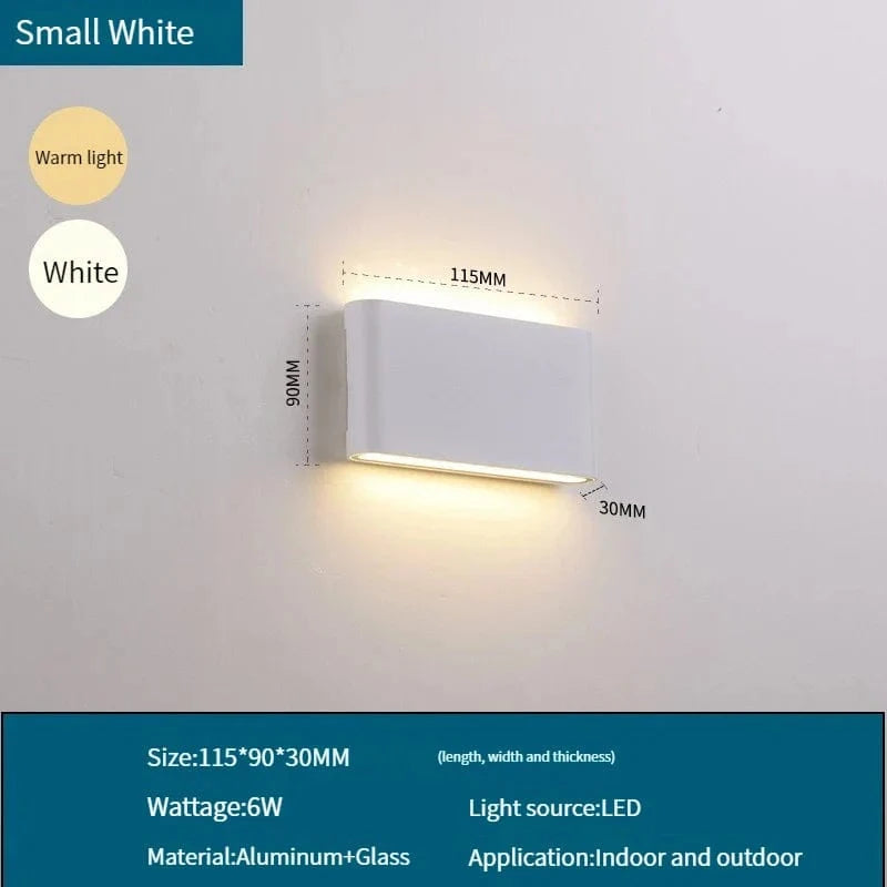 Applique Murale Étanche LED pour Extérieur et Intérieur - Lumières Brillantes | Marco Lucetti Blanc froid / Blanc-6W