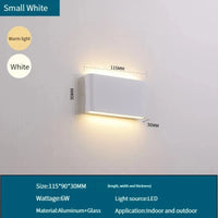 Applique Murale Étanche LED pour Extérieur et Intérieur - Lumières Brillantes | Marco Lucetti Blanc froid / Blanc-6W