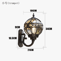 Applique murale étanche rétro pour extérieur et intérieur - Villa, jardin, balcon et allée | Marco Lucetti