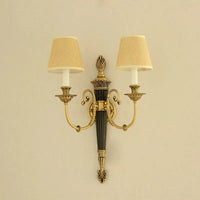 Applique murale européenne en cuivre pour villa invité TV allée | Marco Lucetti