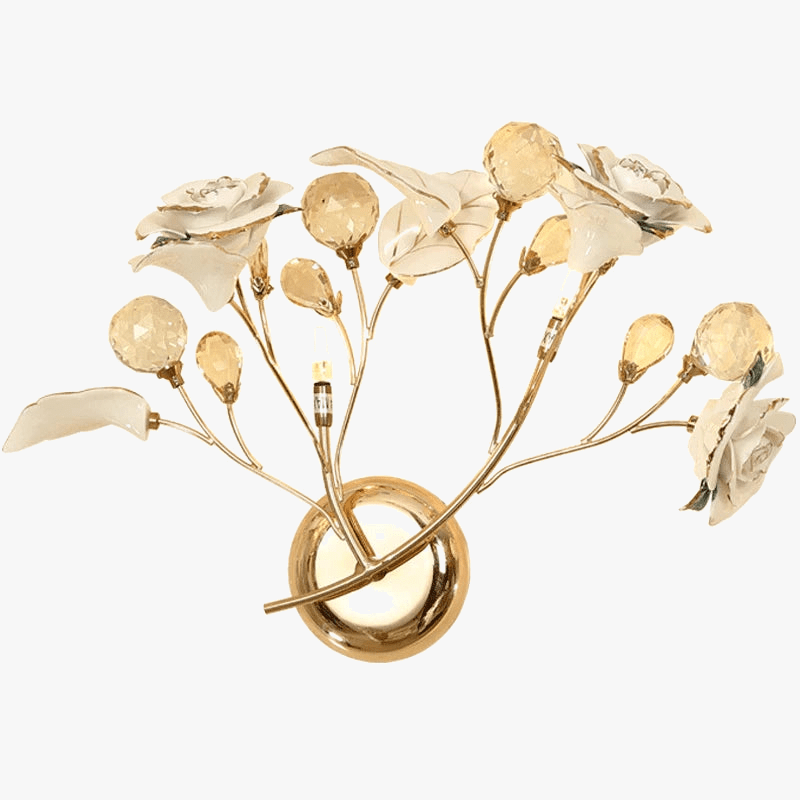 Applique murale exclusive en céramique motif floral | Marco Lucetti