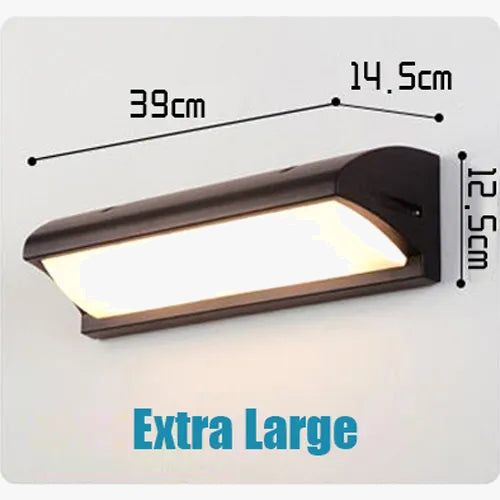 Applique murale extérieure LED XL étanche IP65 avec radar de mouvement