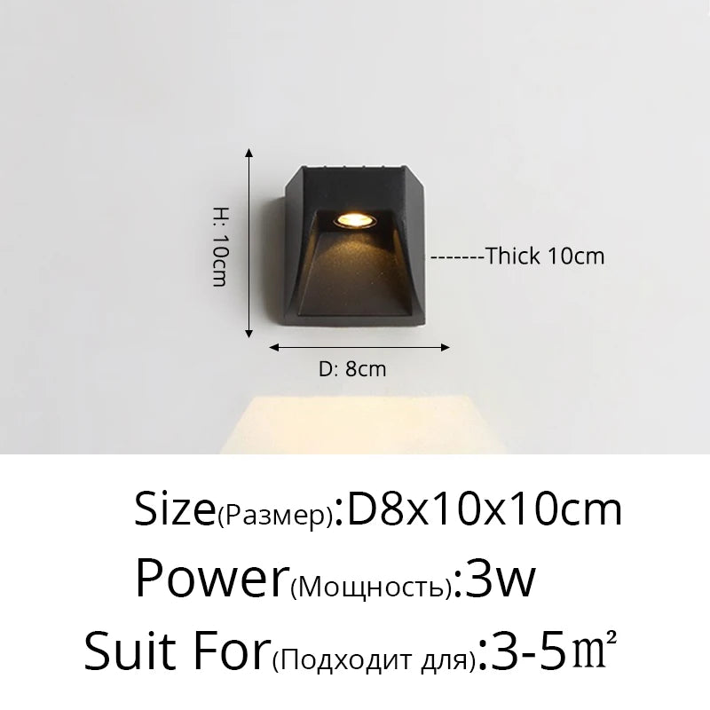 Applique Murale Extérieure Étanche Double Tête Éclairage Créatif - LuxTech