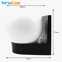 Applique Murale Extérieur Étanche Moderne LED Globe 15W, Idéale pour Jardin, Balcon et Escalier | Marco Lucetti