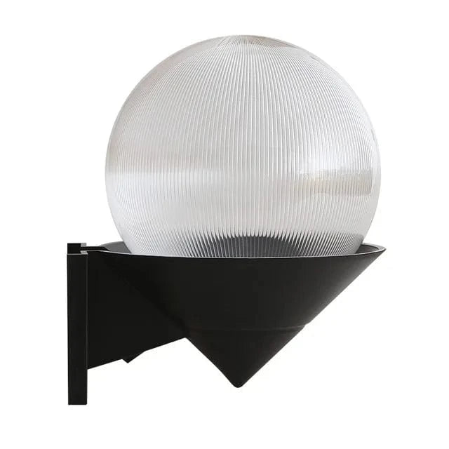 Applique Murale Extérieur Étanche Moderne LED Globe 15W, Idéale pour Jardin, Balcon et Escalier | Marco Lucetti E27 Pas d&#39;ampoule / Couverture à rayures C / D150MM