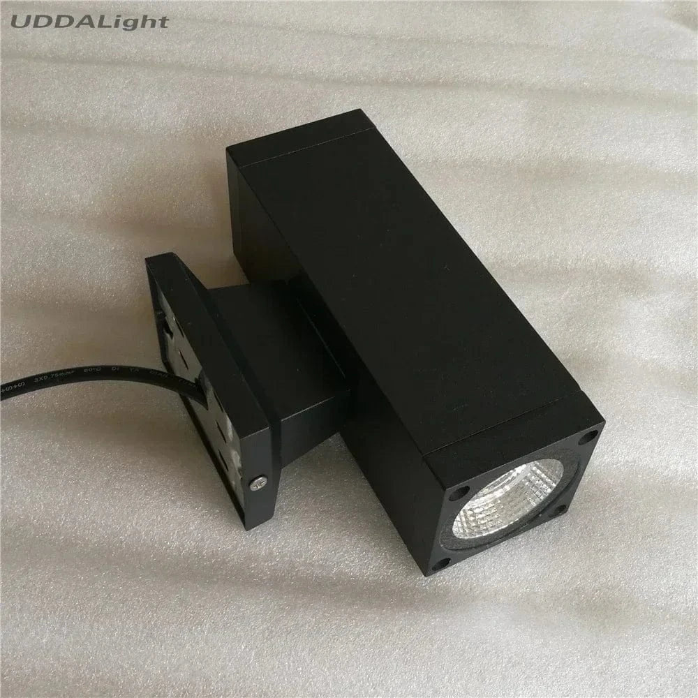 Applique murale extérieure en aluminium et verre trempé - Résistante aux intempéries | Marco Lucetti Blanc chaud / Culot GU10 Dia65mm