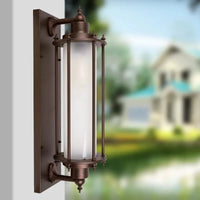 Applique murale extérieure en aluminium rouillé pour jardin et balcon. | Marco Lucetti