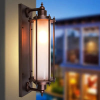 Applique murale extérieure en aluminium rouillé pour jardin et balcon. | Marco Lucetti