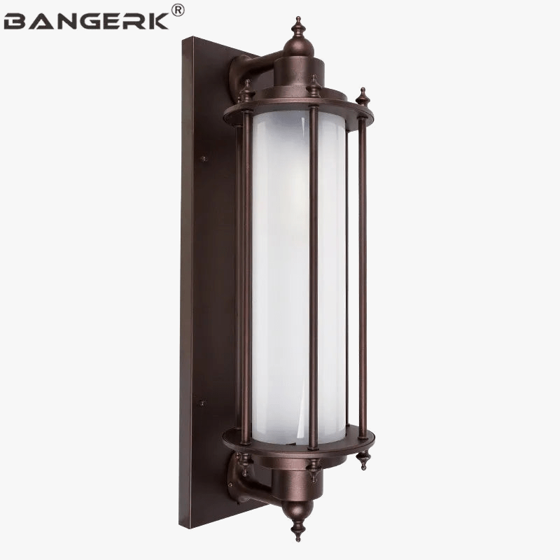 Applique murale extérieure en aluminium rouillé pour jardin et balcon. | Marco Lucetti