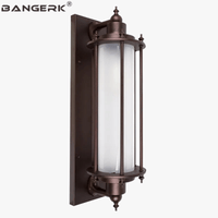 Applique murale extérieure en aluminium rouillé pour jardin et balcon. | Marco Lucetti