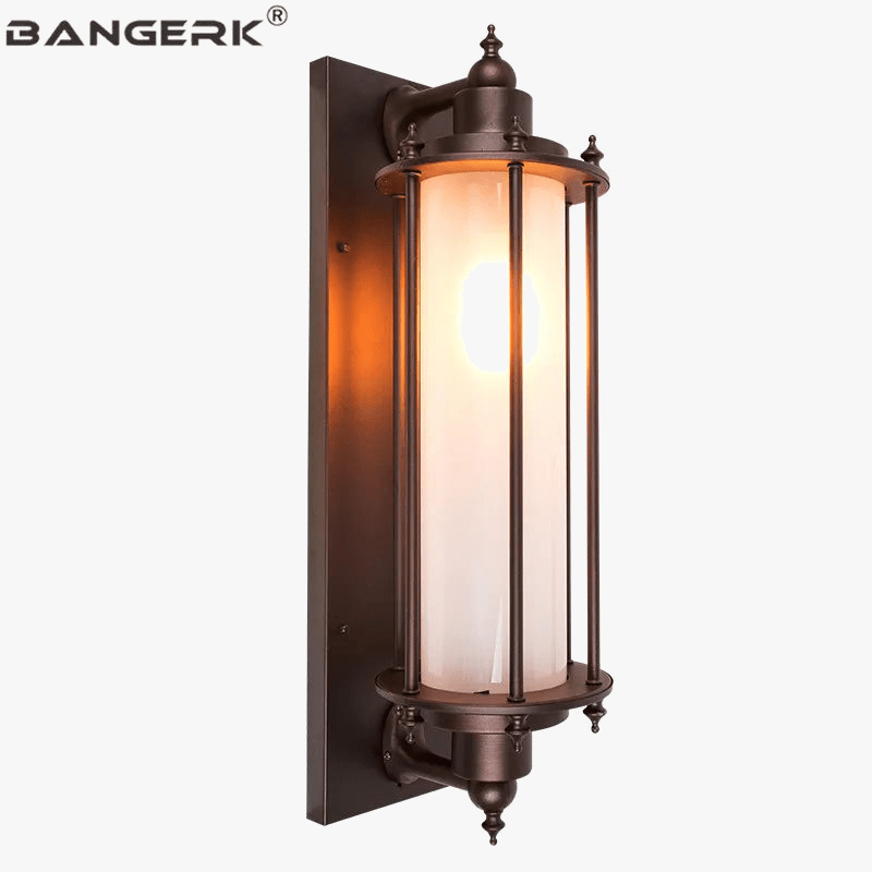 Applique murale extérieure en aluminium rouillé pour jardin et balcon. | Marco Lucetti