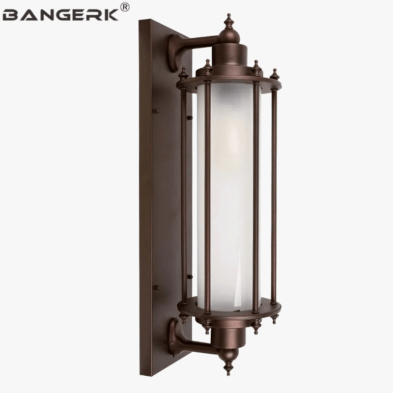 Applique murale extérieure en aluminium rouillé pour jardin et balcon. | Marco Lucetti