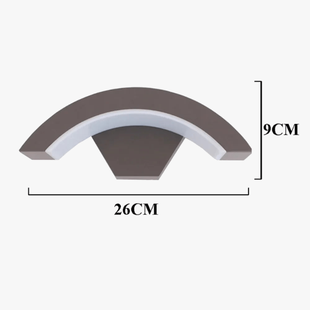 Applique murale extérieure étanche 24W en aluminium | Marco Lucetti