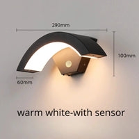 Applique murale extérieure étanche 24W en aluminium | Marco Lucetti 3000K-avec capteur